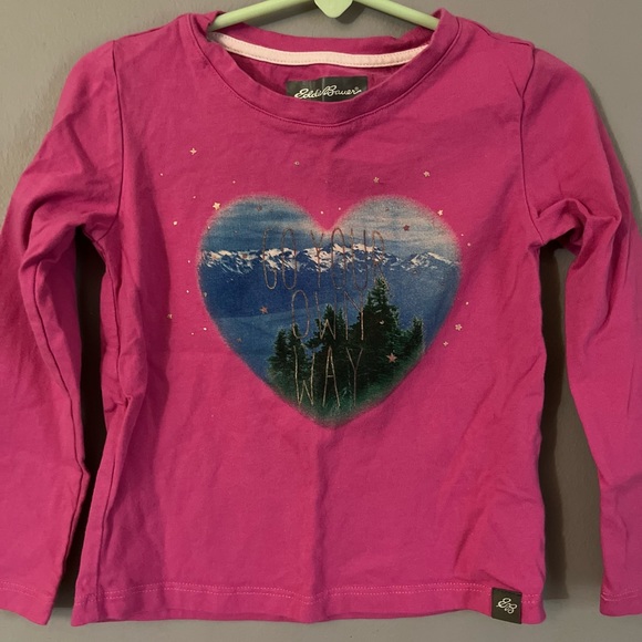 Bundle- Eddie Bauer Girls Graphic Long Sleeve Tees in XXS(4) - Picture 5 of 10